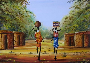アフリカ人 Painting - マニャッタ アフリカから帰ってきた
